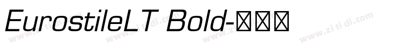 EurostileLT Bold字体转换
